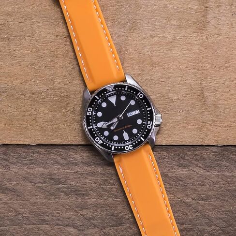 Benchmark Quick Release Silicone Watch Band - Rubber Watch Straps for Men & Women - Choice of Color & Width - 18mm, 20mm, 22mm or 24mm in Saudi Arabia
