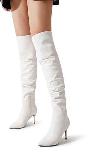 DREAM PAIRS Women's High Heels Over The Knee Boots | Thigh High Pointed Toe Stiletto Long Fall Sexy Boots for Party Wedding in Saudi Arabia