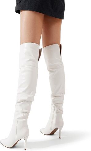 DREAM PAIRS Women's High Heels Over The Knee Boots | Thigh High Pointed Toe Stiletto Long Fall Sexy Boots for Party Wedding in Saudi Arabia