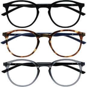OPULIZE Unisex Adult 3 Pack Blue Light Reading Glasses in Saudi Arabia
