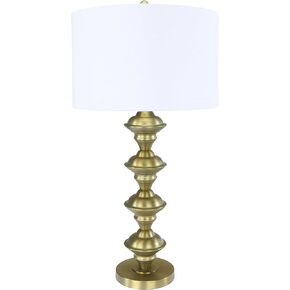 Creative Co-Op Metal Candlestick Table Lamp with Electroplating Finish, Antique Gold