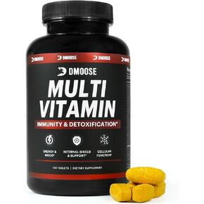 فيتامينات متعددة يومية من دي مووس للرجال والنساء - فيتامينات يومية متعددة متقدمة - فيتامينات أساسية ومعادن ومضادات أكسدة للطاقة والمناعة وصحة الدماغ - غير معدلة وراثيًا، نباتي، كمية تكفي لمدة 30 يومًا in Kuwait