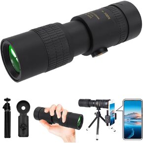 Monocular Telescope High Powered Monoculars: 300x40 High Powered Monoculars for Adults High Definition Monocular with BAK4 & FMC Compact Telescope with Smartphone Adapter for Bird Watching Hunting in Saudi Arabia