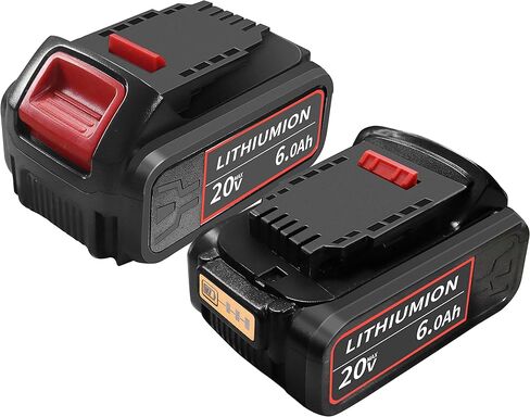 Fepprry 20V 6.0Ah بطارية بديلة لديوالت DCB200 DCB201 DCB203 DCB204 DCB205 DCB206 DCB207 DCB208 DCB210 DCB181 DCB180 أدوات كهربائية لاسلكية in Kuwait