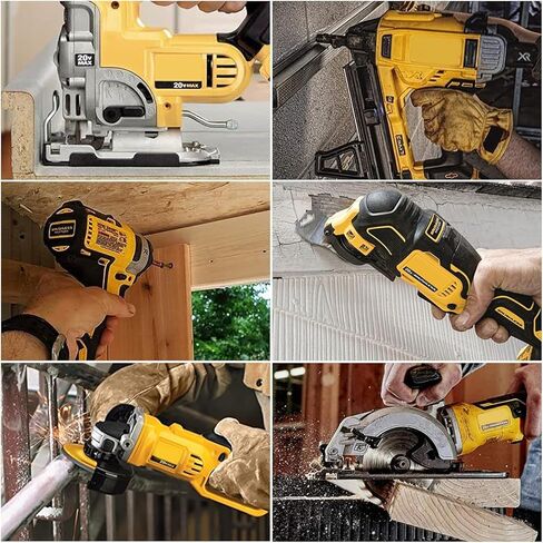 Fepprry 20V 6.0Ah بطارية بديلة لديوالت DCB200 DCB201 DCB203 DCB204 DCB205 DCB206 DCB207 DCB208 DCB210 DCB181 DCB180 أدوات كهربائية لاسلكية in Kuwait