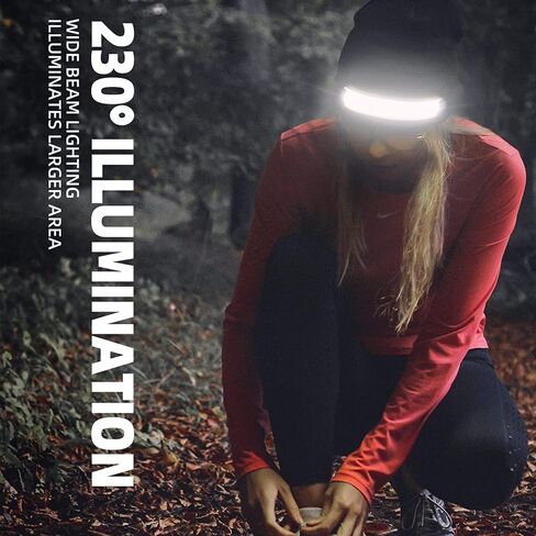 قبعة صغيرة LED مع ضوء الجري، قبعة صغيرة LED قابلة لإعادة الشحن للجنسين USB خفيفة دافئة للشتاء محبوكة قبعة أمان مضاءة للمصابيح الأمامية للأب والزوج والنساء هدية للجري والمشي لمسافات طويلة والتخييم in Kuwait