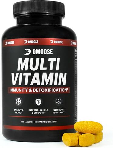 فيتامينات متعددة يومية من دي مووس للرجال والنساء - فيتامينات يومية متعددة متقدمة - فيتامينات أساسية ومعادن ومضادات أكسدة للطاقة والمناعة وصحة الدماغ - غير معدلة وراثيًا، نباتي، كمية تكفي لمدة 30 يومًا in Kuwait