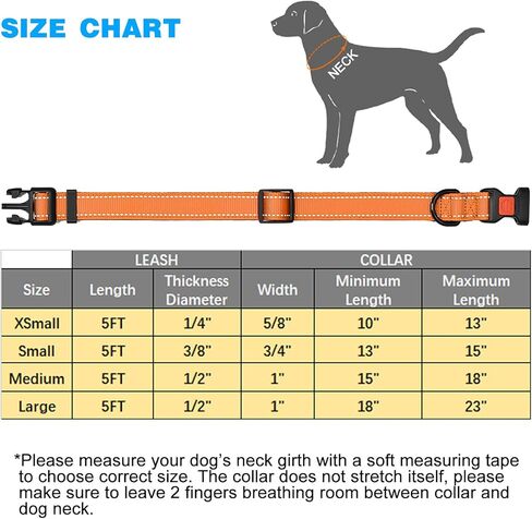 tobeDRI طوق الكلب العاكس المصنوع من النايلون - مبطن بالنيوبرين الناعم، عاكس وقابل للتعديل - أطواق الكلاب للكلاب الصغيرة والمتوسطة والكبيرة (طوق + مقود على شكل حرف L، مقاس 18 بوصة - 23 بوصة، فول الصويا) in Kuwait
