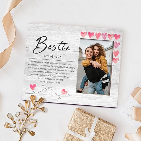 إطار صورة Orchroma Soul Sister for Life - هدايا عيد ميلاد لأفضل صديق Bestie Bff، هدايا أخت من الأخت، هدايا أخت الروح للنساء أفضل الأصدقاء إطار الصورة 8x10 بوصة in Saudi Arabia