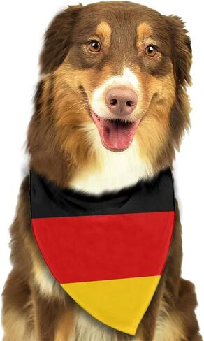 National Flag of Germany Dog Bandana,Dog Bandanas Triangle Bibs Scarf Accessories for Small Medium Large Dogs Cats Pets Animals in Kuwait