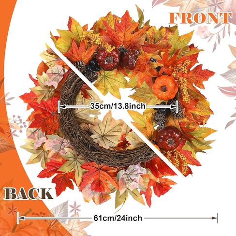 Hoomall 16 "إكليل الخزامى إكليل الربيع، إكليل الربيع للباب الأمامي، إكليل عيد الحب الخزامى الأحمر للداخلية في الهواء الطلق، جدار مكتب المنزل عطلة الفاوانيا إكليل ديكور عيد الحب إكليل عيد الحب in Kuwait