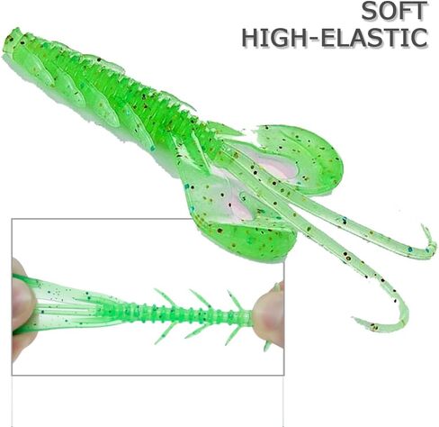 YOUHOT Ned Worms Lures, Ned-Rig-Baits Soft Plastic Fishing Baits for Bass Fishing in Saudi Arabia