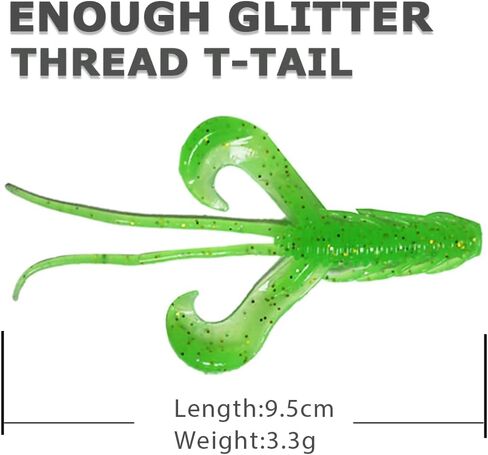 YOUHOT Ned Worms Lures, Ned-Rig-Baits Soft Plastic Fishing Baits for Bass Fishing in Saudi Arabia