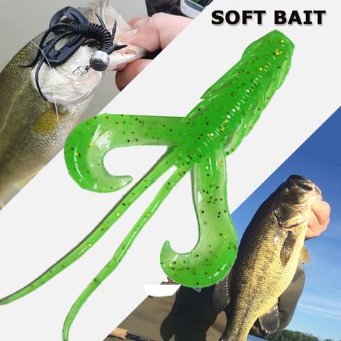 YOUHOT Ned Worms Lures, Ned-Rig-Baits Soft Plastic Fishing Baits for Bass Fishing in Saudi Arabia