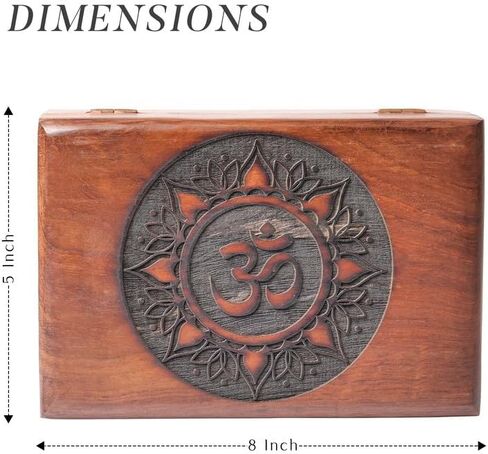 ABHISUBYA Handmade Wooden Box, Jewelry Organizer, Storage Box, Jewelry Boxes & Organizers, Gothic Decor, Wedding Gifts - Decorative Box5 in Kuwait