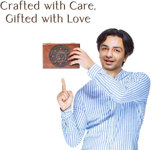 ABHISUBYA Handmade Wooden Box, Jewelry Organizer, Storage Box, Jewelry Boxes & Organizers, Gothic Decor, Wedding Gifts - Decorative Box5 in Kuwait