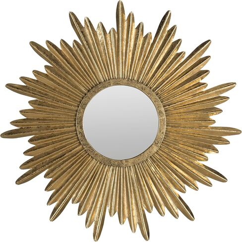 Safavieh Home Collection Josephine 33.5 x 33.5-inch Antique Gold Round Decorative Sunburst Mirror in Saudi Arabia