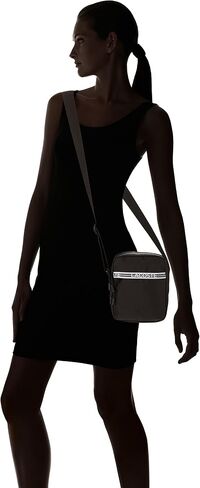 Lacoste Vertical Camera Bag, Noir Blanc in Saudi Arabia