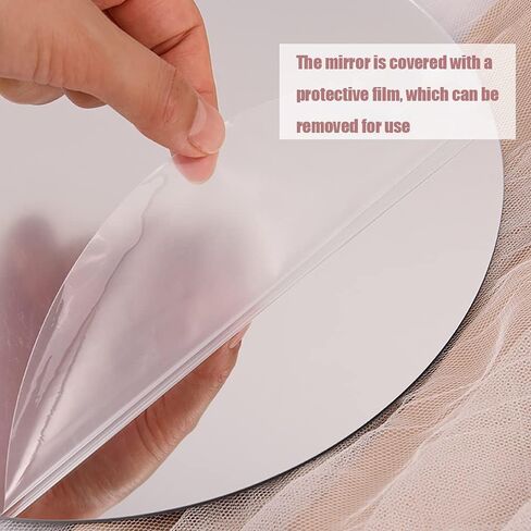 هزلزيي مراة مكياج من الاكريليك بدون اطار، مراة جمالية غير منتظمة على شكل مموج، مراة لطيفة متعرجة، مراة غير تقليدية على شكل سحابة، مراة مكتب ديكور للمنزل والغرفة والمكتب in Kuwait