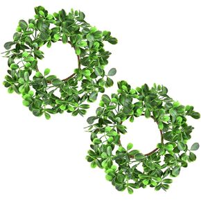 LSKYTOP Christmas Wreath Artificial Boxwood Wreath Green Wreath Car Wreath for Door Kitchen Cabinet Decor in Kuwait