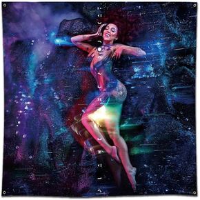 MOOR Doja Tapestry Cat "Planet Her" Art Music Album Banner Wall Hanging (3x3ft,150 Poly, HD Printing) Garage Decor Sign Man Cave in Kuwait