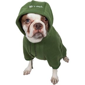 Pet Life ® Hooded Dog Sweater Made with Soft and Premium Plush Cotton - Dog Hoodie Pet Sweater Features Hook-and-Loop Closures for Easy Access and Machine Washable in Kuwait