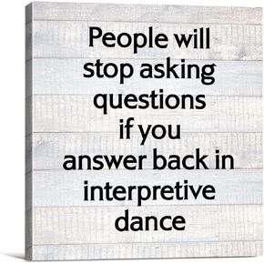 مكتب تفسيري الرقص مزرعة قماش طباعة جدار الفن ديكور استقبال هدية علامة اللوحة ملصق لوحة ديكور المنزل ريفي (8 × 8 بوصة، مؤطرة) in Kuwait