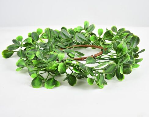 LSKYTOP Christmas Wreath Artificial Boxwood Wreath Green Wreath Car Wreath for Door Kitchen Cabinet Decor in Kuwait