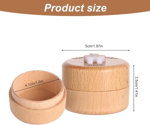 Teeth Box, Wooden Tooth Box with 3D Teeth Cute Teeth Box Keepsake Lost Tooth Storage Box for Boys Girls Saving Lost Teeth in Kuwait