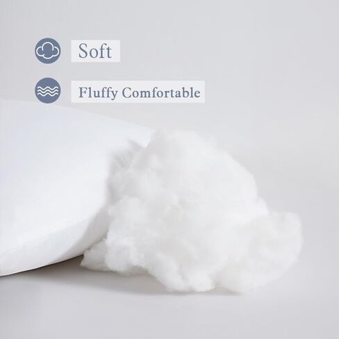 مجموعة MIULEE مكونة من 2 وسادة رمي حشو وسادة فاخرة على شكل مربع للوسادة الزخرفية والأريكة والسرير مقاس 18 × 18 بوصة in Kuwait