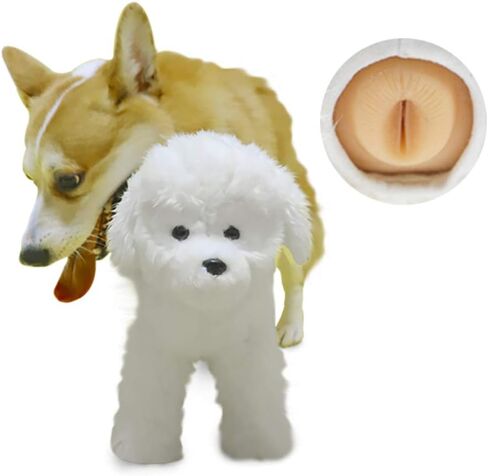 لعبة حدب الكلب، لعبة قطيفة نائمة للكلاب، لعبة استروس للحيوانات الأليفة، لعبة محاكاة للكلاب الذكور (بني) in Kuwait
