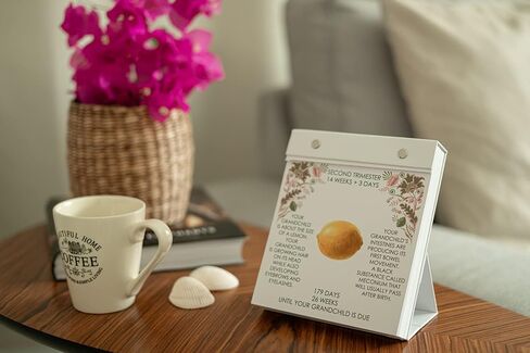 GRANDCHILD ON THE WAY - Day By Day Grandparent Calendar | Grandparent gift, Pregnancy calendar, Pregnancy Journal, Pregnancy Gift, Keepsake Journal - in Kuwait