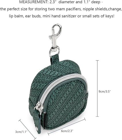 حافظة مصاصة Lmbabter مع مشابك من البولي يوريثان، تتضمن حافظة اللهاية الساحرة مشبكًا يُعلق على حقيبة الحفاضات أو المحفظة (أسود) in Kuwait