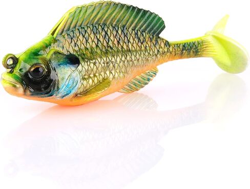 Savage Gear Structure Gill Fishing Bait, 3/8 oz, Chartreuse Gill, Realistic Contours, Colors and Movement, Durable Construction, Weedless Design, Photoprint Finish in Saudi Arabia
