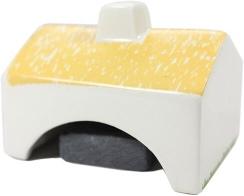 Irish Turf Ceramic Cottage Made in Ireland Irish Turf Candle Irish Croft House Ceramic Cottage Burner with 12 Peat Logs Irish Peat Briquettes Made in Co. Tipperary in Saudi Arabia