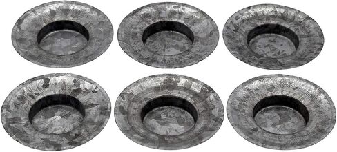 Tea Light Candle Holder Metal Lid Inserts by Mason Jar Lifestyle (6 Pack, Regular Mouth) in Saudi Arabia
