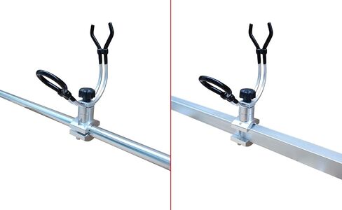 Brocraft Aluminum Rail Mount Clamp on Rod Holder/Pontoon Boat Square Mount Rod Holder in Saudi Arabia