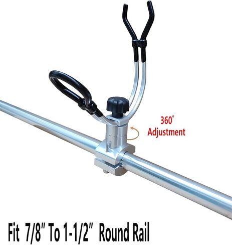 Brocraft Aluminum Rail Mount Clamp on Rod Holder/Pontoon Boat Square Mount Rod Holder in Saudi Arabia