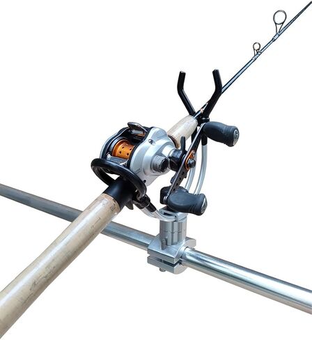 Brocraft Aluminum Rail Mount Clamp on Rod Holder/Pontoon Boat Square Mount Rod Holder in Saudi Arabia