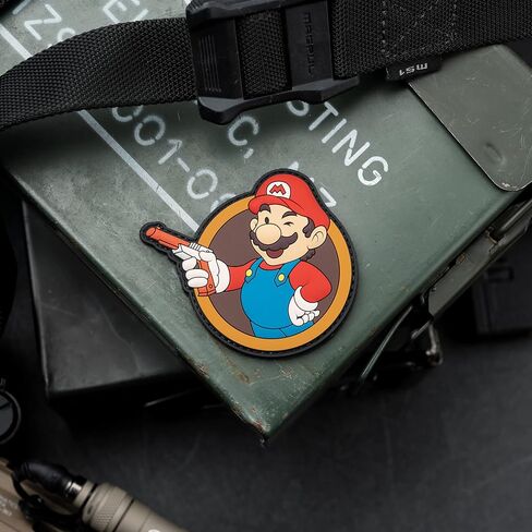 رقعة معنوية من البولي فينيل كلورايد للعبة الفيديو Mario Brothers Mashup - خطاف مدعوم من NEO Tactical in Kuwait