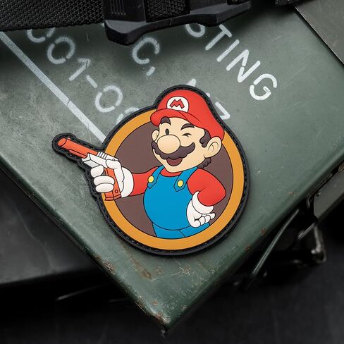 رقعة معنوية من البولي فينيل كلورايد للعبة الفيديو Mario Brothers Mashup - خطاف مدعوم من NEO Tactical in Kuwait