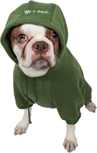 Pet Life ® Hooded Dog Sweater Made with Soft and Premium Plush Cotton - Dog Hoodie Pet Sweater Features Hook-and-Loop Closures for Easy Access and Machine Washable in Saudi Arabia