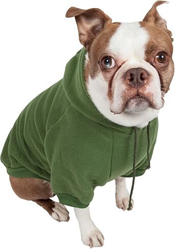 Pet Life ® Hooded Dog Sweater Made with Soft and Premium Plush Cotton - Dog Hoodie Pet Sweater Features Hook-and-Loop Closures for Easy Access and Machine Washable in Saudi Arabia