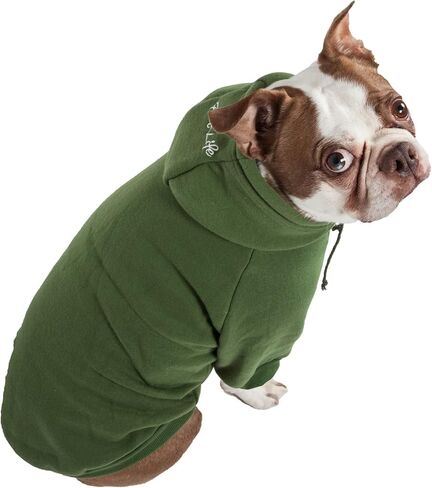 Pet Life ® Hooded Dog Sweater Made with Soft and Premium Plush Cotton - Dog Hoodie Pet Sweater Features Hook-and-Loop Closures for Easy Access and Machine Washable in Saudi Arabia