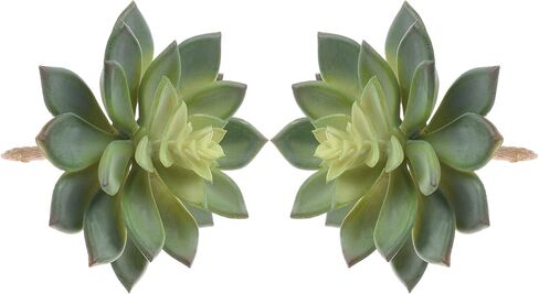 BCP حزمة من 2 قطع حقيقية لطيفة المنزل الخضراء حديقة الثلج الاصطناعي النباتات العصارية غير بوعاء in Kuwait