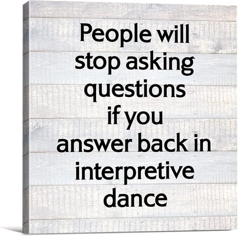 مكتب تفسيري الرقص مزرعة قماش طباعة جدار الفن ديكور استقبال هدية علامة اللوحة ملصق لوحة ديكور المنزل ريفي (8 × 8 بوصة، مؤطرة) in Kuwait