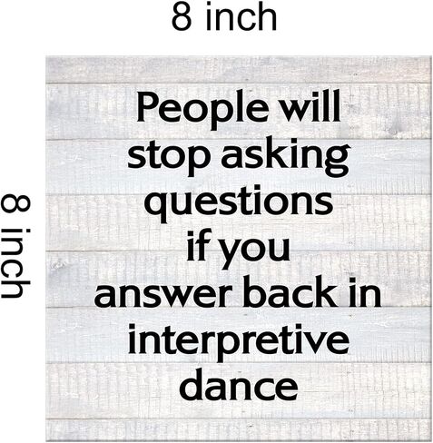 مكتب تفسيري الرقص مزرعة قماش طباعة جدار الفن ديكور استقبال هدية علامة اللوحة ملصق لوحة ديكور المنزل ريفي (8 × 8 بوصة، مؤطرة) in Kuwait