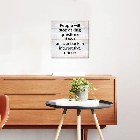 مكتب تفسيري الرقص مزرعة قماش طباعة جدار الفن ديكور استقبال هدية علامة اللوحة ملصق لوحة ديكور المنزل ريفي (8 × 8 بوصة، مؤطرة) in Kuwait