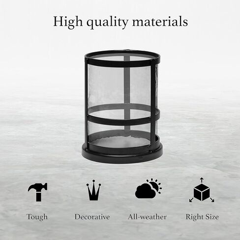 Eunoia Metal Candle Holder, Decorative Candle Holder for Pillar Candles with Removable Glass, Table Centerpiece Vintage Decorations for Home Parties Wedding Decor, Black in Kuwait