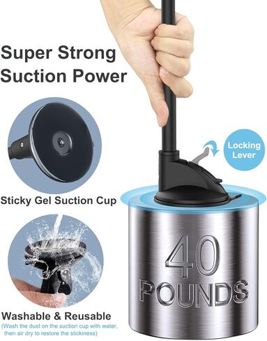 Gooseneck Suction Cup Camera Car Mount, Aozcu Vehicle Windshield Window Camera Holder with Super Sticky Sucker for GoPro Hero 10 9 8 7 6 Black 5 Session, AKASO EK700, Dash Cam and More Action Cameras in Kuwait